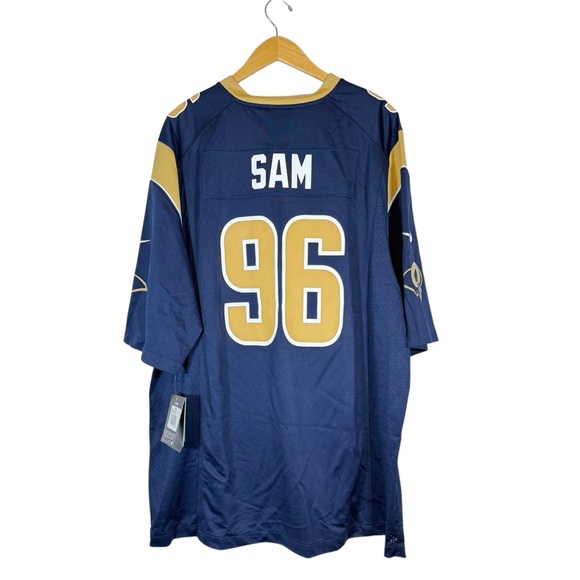 NWT Nike NFL On Field Jersey Mens XXL St Louis Rams Michael Sam #96 LA Football - Picture 1 of 12